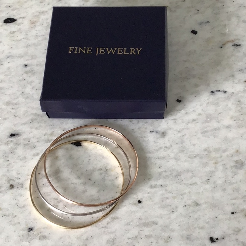 Gold bangle bracelets **Real 14k gold